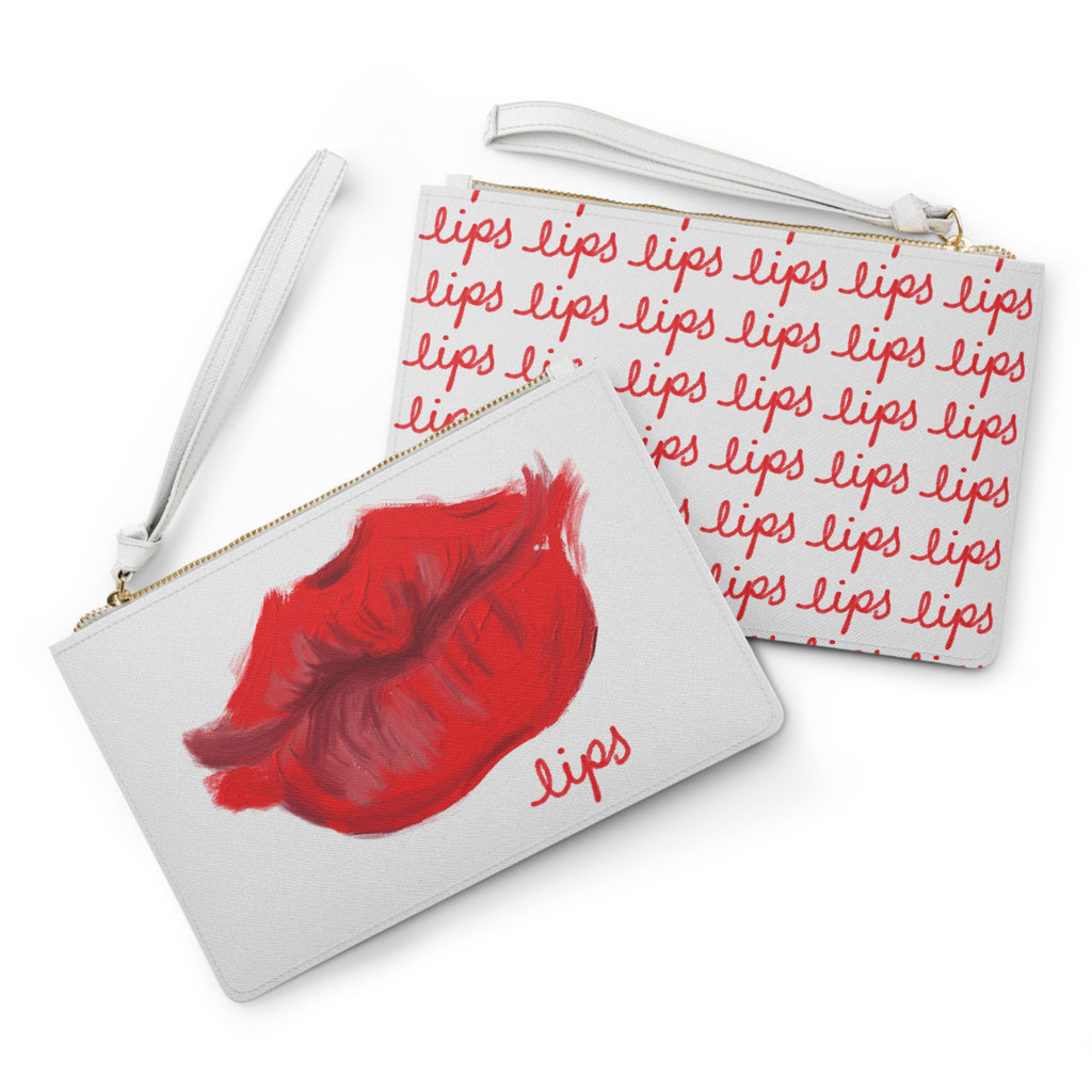 Clutch Bag - Red Lips