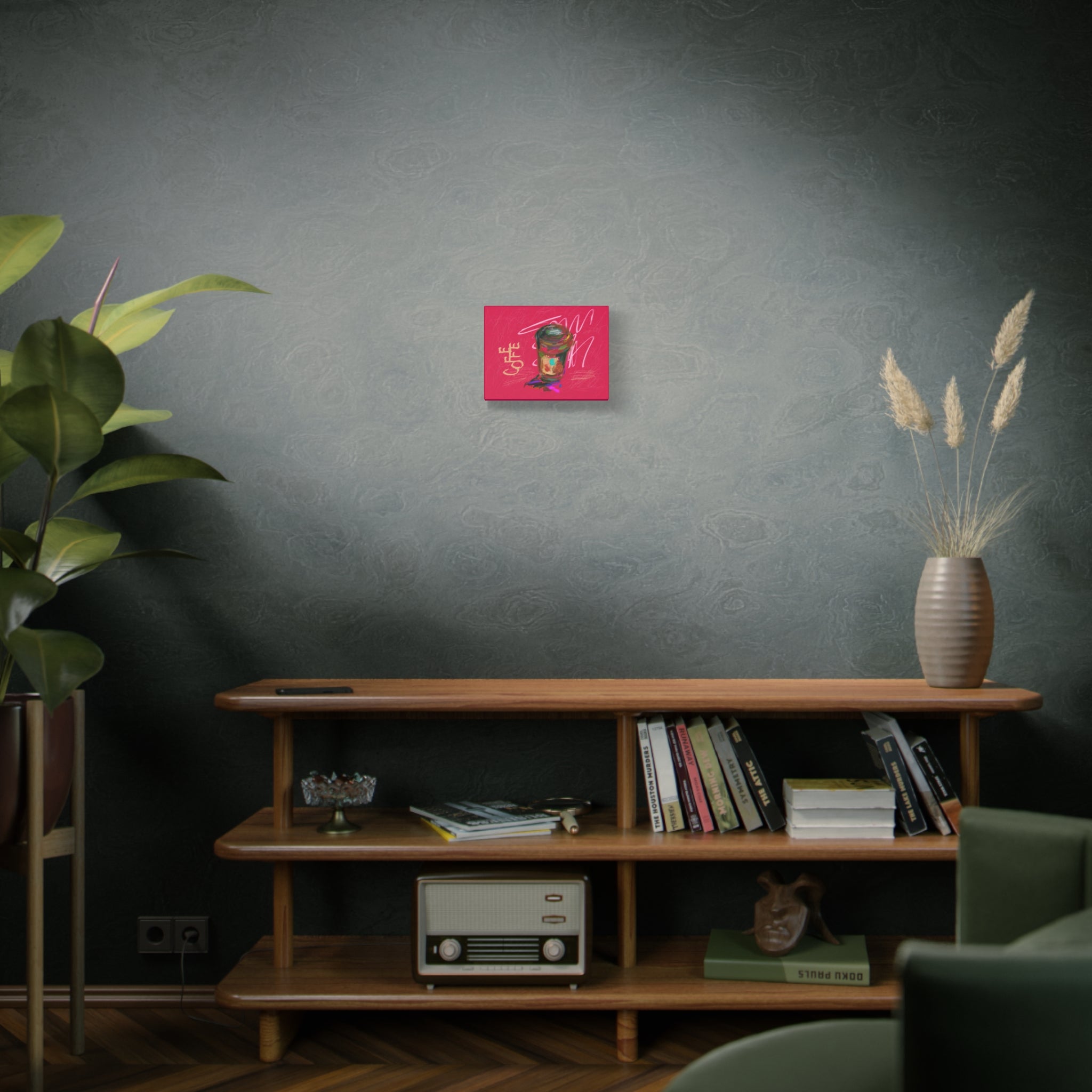 Canvas Wall Art Print - Colorful Coffee Cup Pop Art ("Coffee")