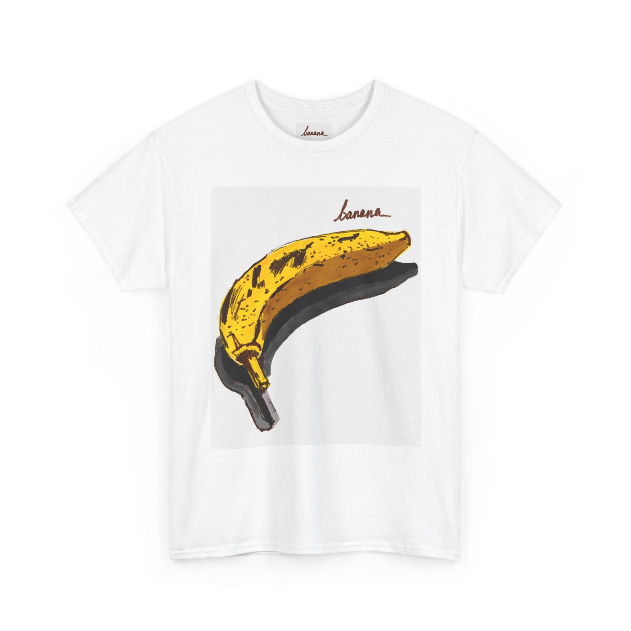 Unisex Heavy Cotton Tee - Banana Art