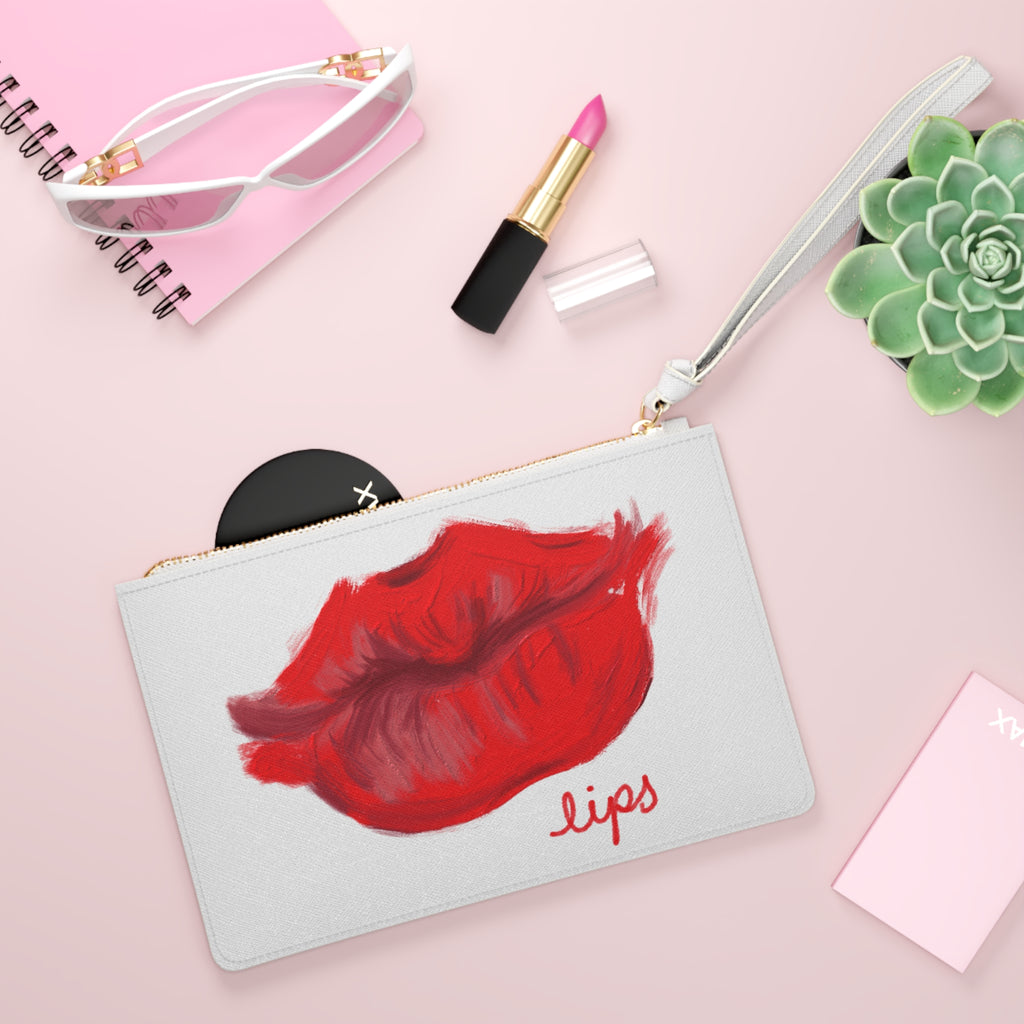 Clutch Bag - Red Lips